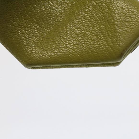 HERMES Revan Cattle Coin Purse Leather Green Auth yb333 - Picture 15 of 16